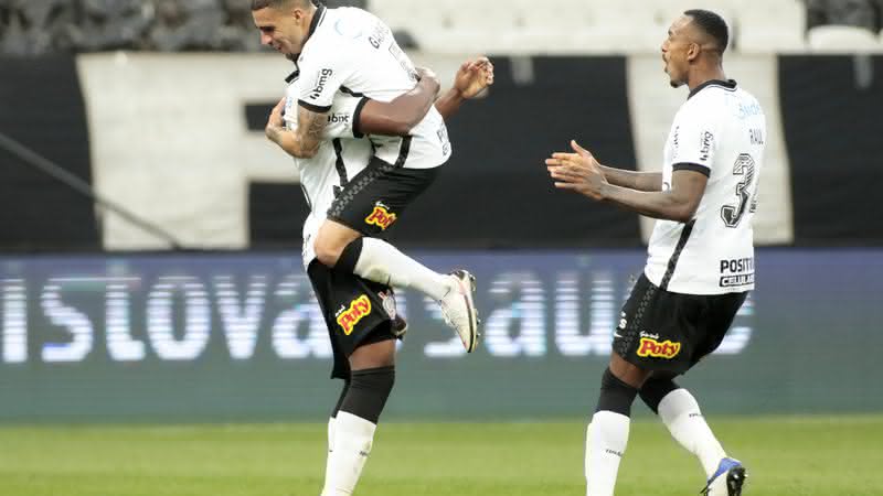 Jemerson comemorando gol pelo Corinthians em decisão do Paulistão; Atlético-MG monitora - Rodrigo Coca/Agência Corinthians