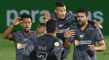 Jogadores do Atlético-MG comemorando o gol diante do Fortaleza no Brasileirão - GettyImages