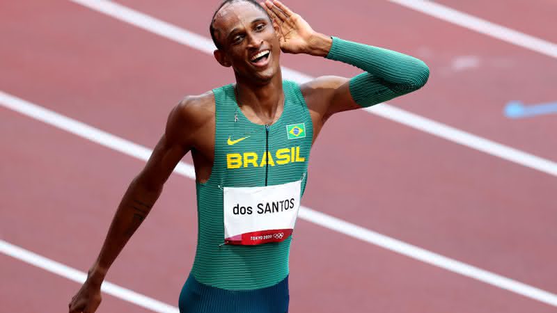 Nos 400m com barreiras, Alison dos Santos deu show na Liga Diamante - GettyImages