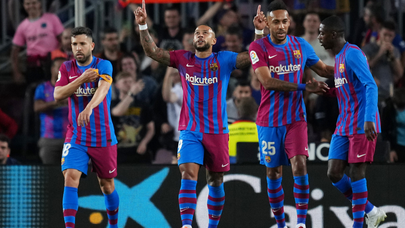 Aubameyang marca dois e Barcelona vence o Celta de Vigo na La Liga - Getty Images