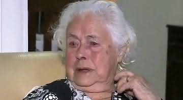 Dona Anita, avó do jogador Daniel Corrêa (Crédito: Reprodução Primeiro Impacto)