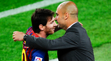 Guardiola relembrou a época de Barcelona e fez muitos elogios para Lionel Messi - GettyImages