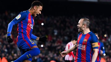 Neymar e Iniesta fizeram um grande sucesso com a camisa do Barcelona e o meia não esquece do período em sua carreira - GettyImages