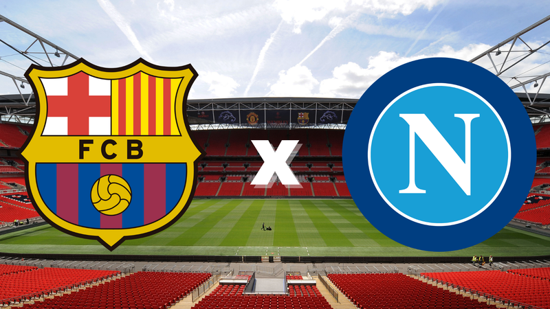 Barcelona e Napoli duelam nesta quinta-feira, 17 - GettyImages/Divulgação