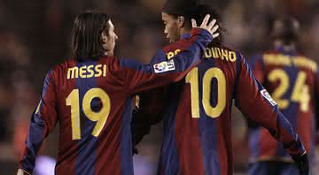 Ronaldinho Gaúcho deu conselho para Messi ficar no Barcelona - GettyImages