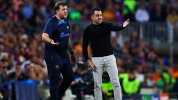 Xavi quer vencer pelo Barcelona, mas enfrenta grande pressão no cargo após resultados na Champions League - GettyImages