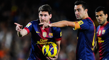 Messi e Xavi fizeram uma grande dupla pelo Barcelona e podem se reencontrar no futuro - GettyImages