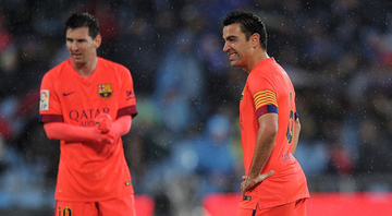 Xavi e Messi fizeram grande dupla no Barcelona, mas Maradona roubou a cena em declaração do treinador - GettyImages