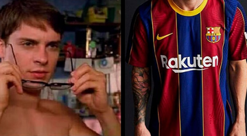 Barcelona lança nova camisa e Madureira brinca com semelhança entre uniformes - Twitter @MadureiraEC_BR/ Divulgação Barcelona