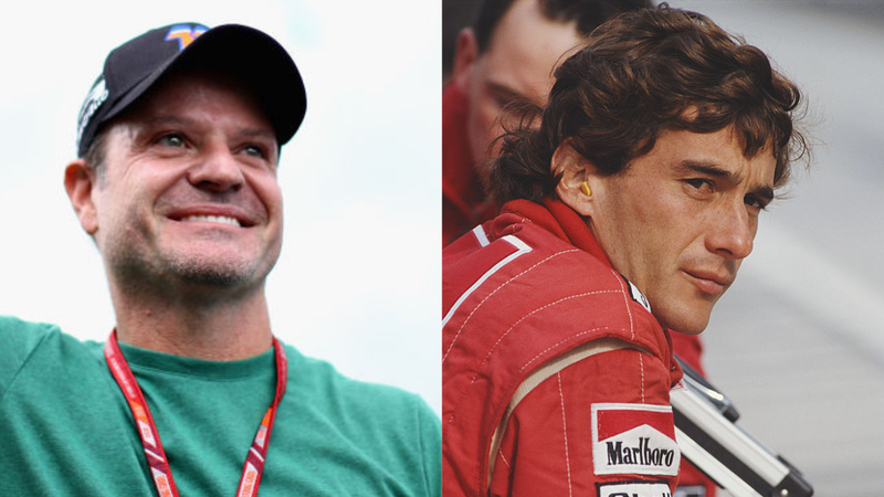 Barrichello publica foto de momento ao lado de Ayrton Senna - GettyImages