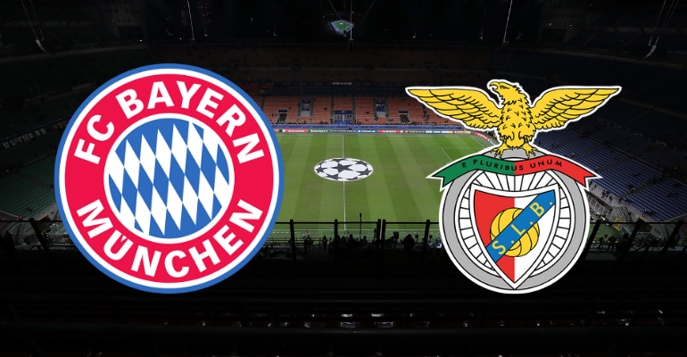 Bayern de Munique e Benfica entram em campo pela Champions League - GettyImages/Divulgação