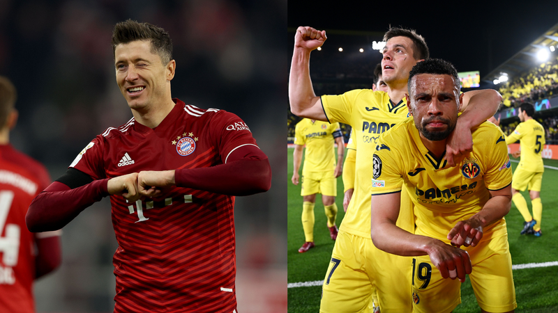 Bayern de Munique x Villarreal se enfrentam pelas quartas de final da UEFA Champions League - Getty Images