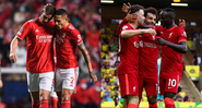 Benfica x Liverpool se enfrentam pelas quartas de final da UEFA Champions League - Getty Images
