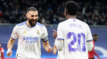 Benzema abriu o jogo sobre ter Mbappé e Vinícius Jr como parceiros de ataque no Real Madrid - GettyImages