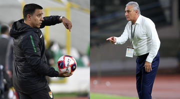 César Farías e Tite, treinadores do duelo (E/D) - Getty Images
