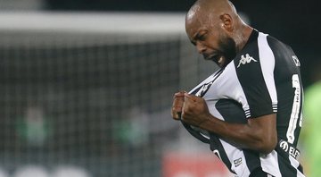 Jogador do Botafogo comemorando o gol diante do Vasco no Brasileirão Série B - Vitor Silva / Botafogo