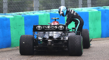Bottas saindo do carro no GP da Hungria - GettyImages