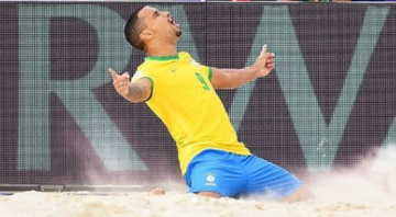 Brasil é eliminado nas quartas de finais da Copa do Mundo de Futebol de Areia - Reprodução/Instagram CBSB Oficial - Octavio Passos