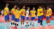 Bruninho celebra vitória histórica do Brasil diante da Argentina - GettyImages