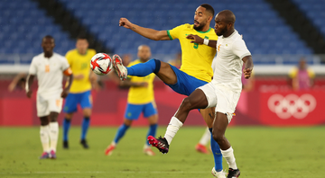 Brasil enfrentou a Costa do Marfim na segunda rodada do futebol masculino nos Jogos Olímpicos de Tóquio - Getty Images