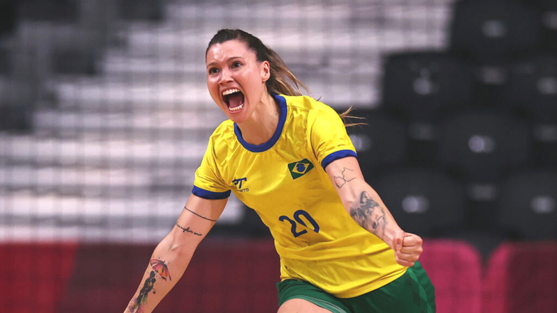 Larissa Araujo, jogadora do Brasil que pode estar no Mundial Feminino de Handebol - GettyImages