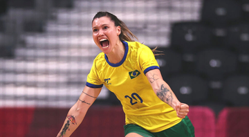 Larissa Araujo, jogadora do Brasil que pode estar no Mundial Feminino de Handebol - GettyImages