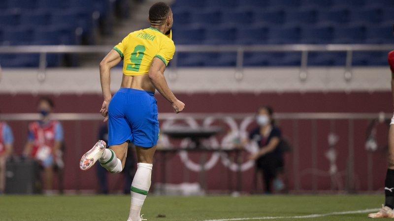 Matheus Cunha sofreu lesão contra Egito, mas foi herói do Brasil nas Olimpíadas - Lucas Figueredo/CBF