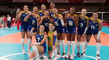 O Brasil chegou à sua terceira final de Vôlei Feminino em Jogos Olímpicos e vai encarar os Estados Unidos - Getty Images