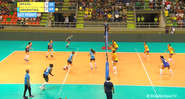 Jogadoras de Brasil e Argentina no Sul-Americano feminino de vôlei - Transmissão SporTV