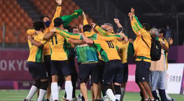 Brasil vence Argentina no futebol de 5 e conquista quinta medalha de ouro consecutiva nas Paralimpíadas - GettyImages
