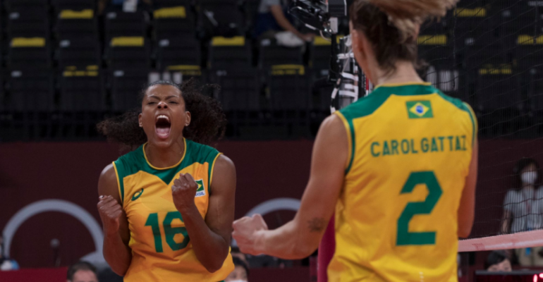 Brasil atropela Coreia e garante vaga na final nos Jogos Olímpicos de Tóquio - Reprodução: Júlio César Guimarães / COB