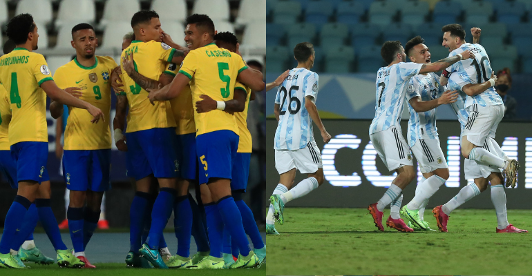 Brasil e Argentina se enfrentam pela grande decisão da Copa América - Getty Images