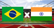 Brasil e Índia se enfrentam pela primeira rodada do Torneio Internacional de Manaus - Getty Images/ Divulgação