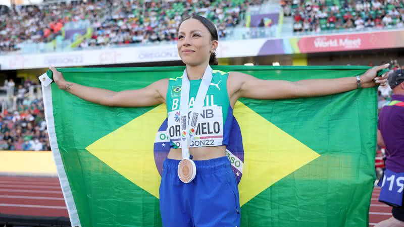 Letícia Oro Melo destaca confiança após bronze no salto em distância - GettyImages