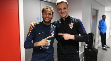 Neymar e Rakitic nutrem grande amizade - Lucas Figueiredo / CBF