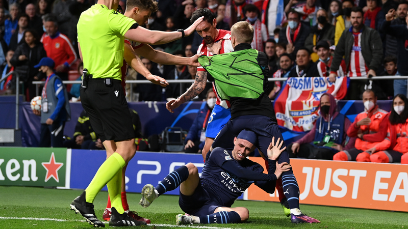 Atletas de Manchester City e Atlético de Madrid entraram em rota de colisão - GettyImages
