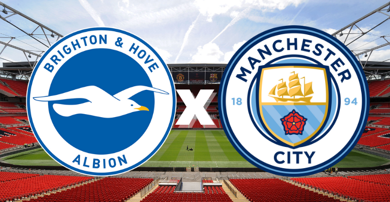 Brighton e Manchester City se enfrentam pela 37ª rodada da Premier League - Getty Images/ Divulgação