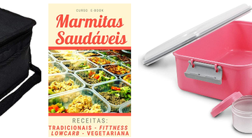 Alimentação saudável: marmitas para levar com você e livros com receitas para o dia a dia - Reprodução/Amazon