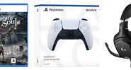 Controle PlayStation 5, headset gamer, teclado e jogos em alta na Amazon - Reprodução/Amazon