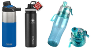 Squeezes e garrafas térmicas para manter a hidratação durante o dia - Reprodução/Amazon
