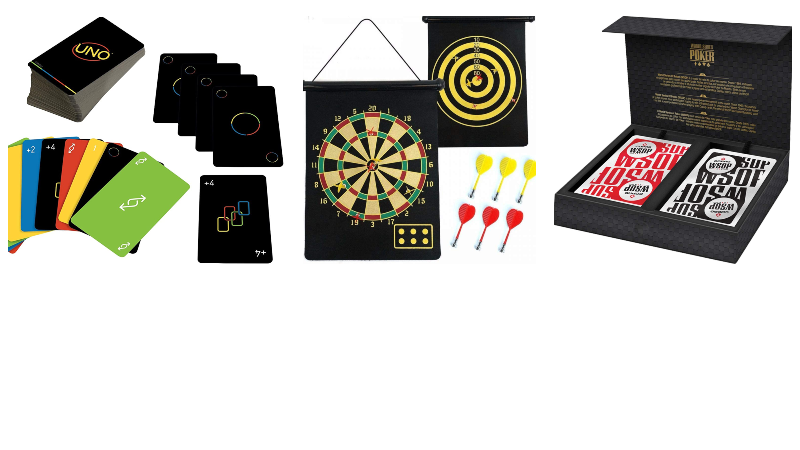 Jogos de carta, dardos, poker e outras opções para se divertir com os amigos - Reprodução/Amazon