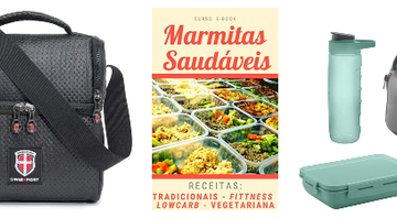 Alimentação saudável: livros de receitas, marmitas e acessórios para o dia a dia - Reprodução/Amazon