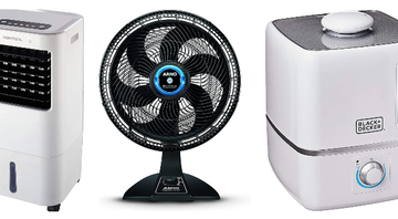Ventiladores, ar condicionados, climatizadores e outros itens para amenizar o calor do verão - Reprodução/Amazon
