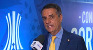 Jorge Kalil se mostrou incomodado ao falar sobre Paulo André - Transmissão SporTV