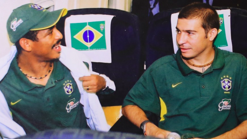 Luizão recorda viagem de volta para o Brasil com o amigo Vampeta! - Wilson de Carvalho/Arquivo CBF