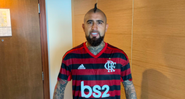 Arturo Vidal em ação com a camisa do Flamengo - Instagram