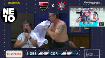 Neto comemora classificação do Corinthians! - Transmissão Rádio Bandeirantes