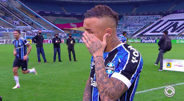 Everton se emociona ao se despedir do Grêmio - Transmissão TV Globo