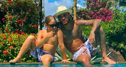 Neymar curte o momento ao lado do filho - Instagram