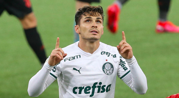 Raphael Veiga, meio-campista do Palmeiras - Cesar Greco/Palmeiras
